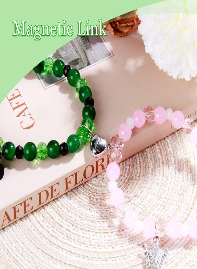 PQJSJDR 2 pcs Magic Matching Bracelets for Best Friends,Friendship BFF Bracelets,Sorceress Hat Charm Bangle Gift for Bestfriend Party Dress Accessories - Image 4